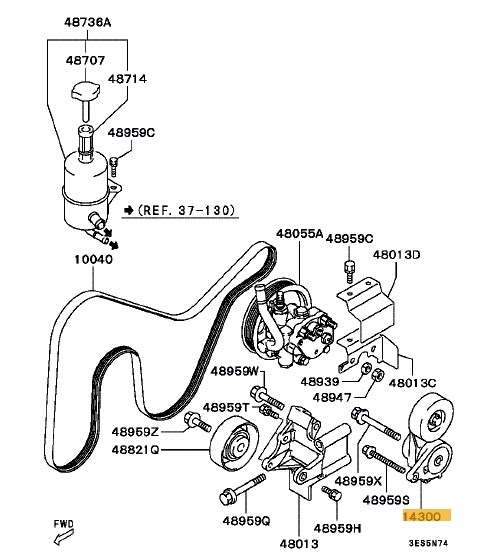 auxiliary belt tensioner