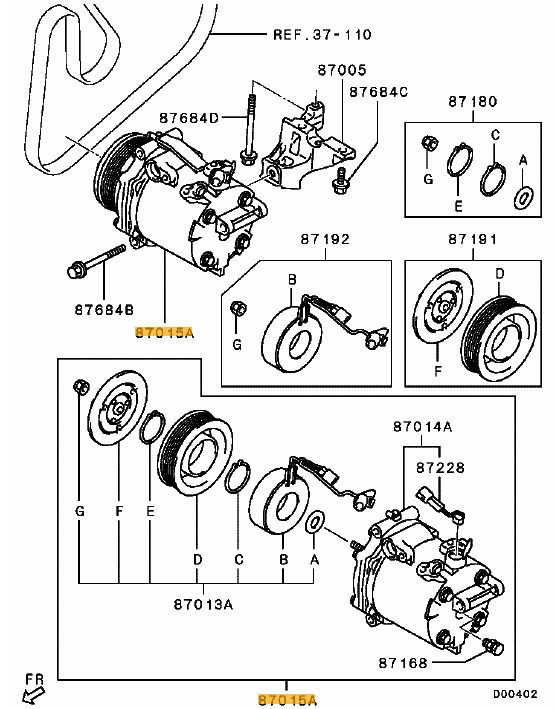 Air Con Compressor Unit Evo X *Special Order Part Ross Sport